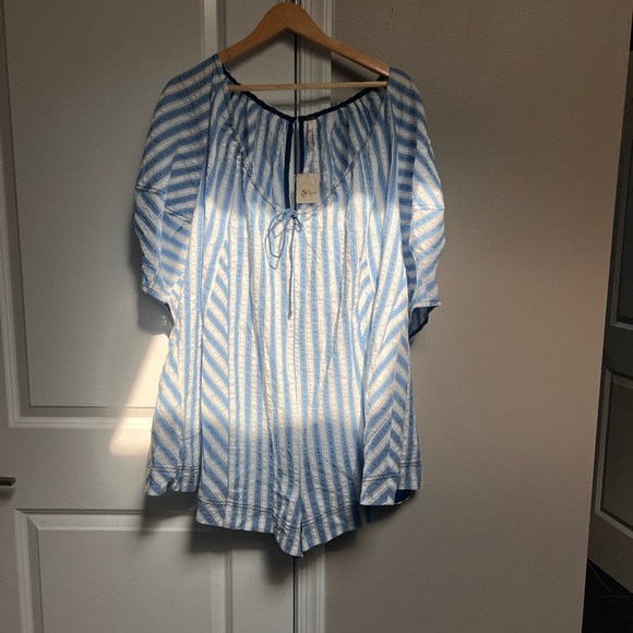 NWT Free People Bop Around Romper Largr - Picture 4 of 6
